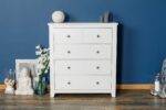 Ninaka Soft White 4-Drawer Chest of Drawers – Clearance
