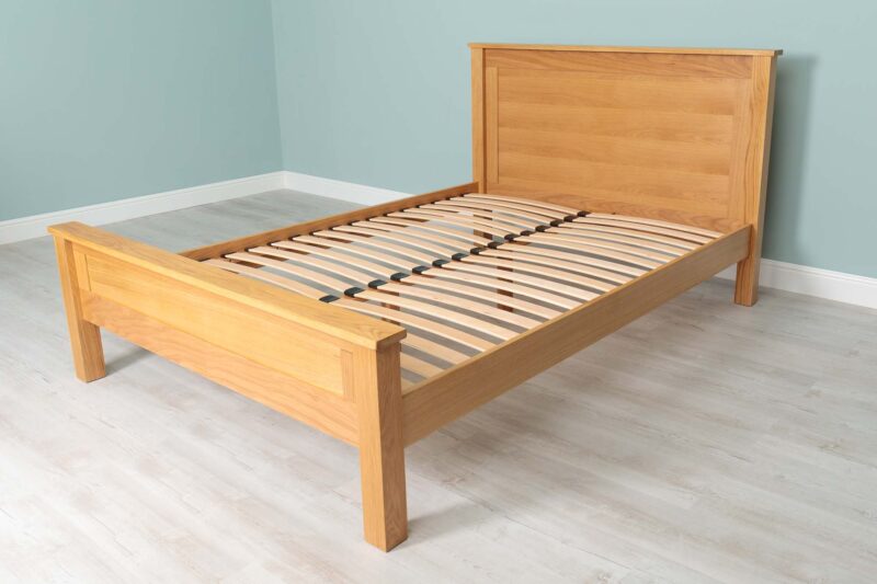 Ninaka Solid Natural Oak Bed Frame – Multiple Sizes, B Grade - Image 9
