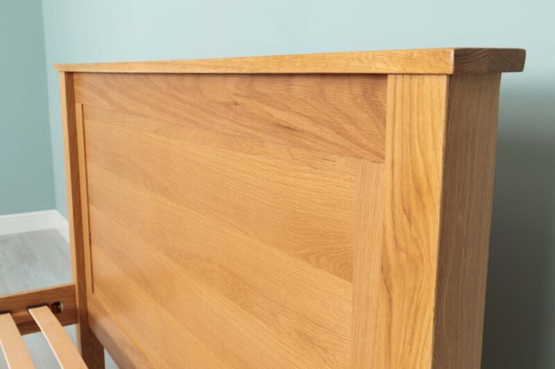 Ninaka Solid Natural Oak Bed Frame – Multiple Sizes, B Grade - Image 8