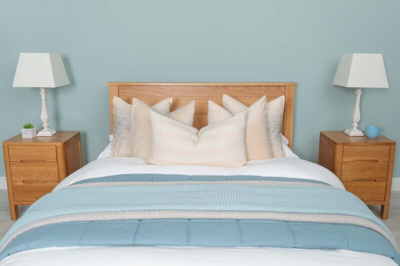 Ninaka Solid Natural Oak Bed Frame – Multiple Sizes, B Grade - Image 6