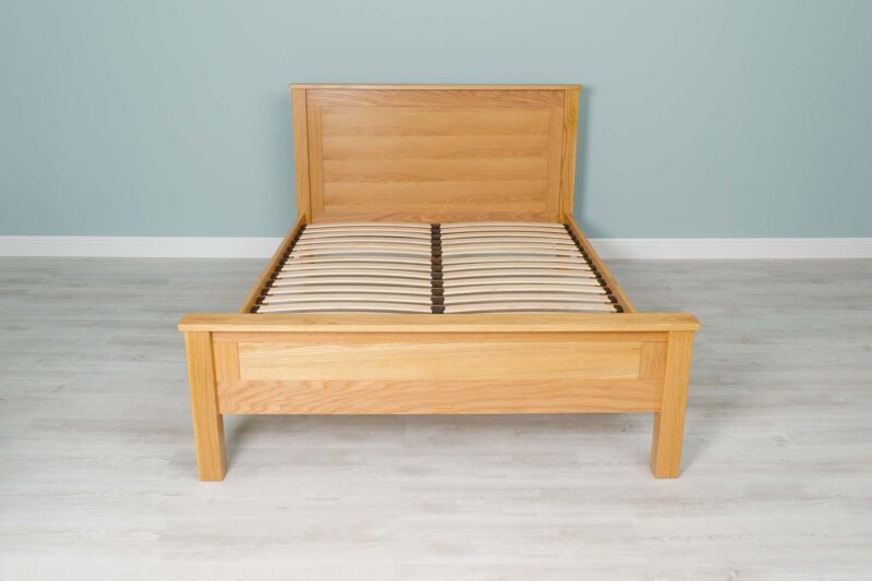 Ninaka Solid Natural Oak Bed Frame – Multiple Sizes, B Grade - Image 10