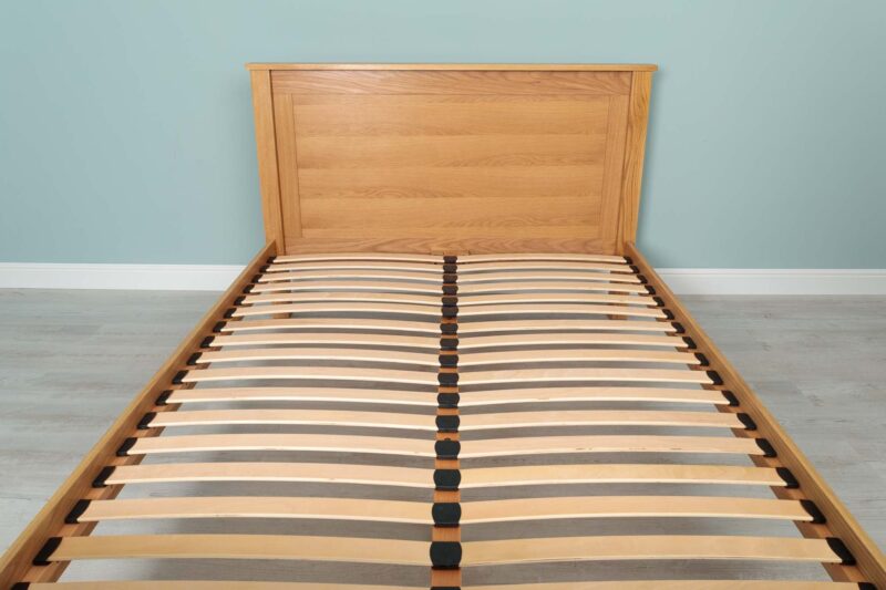 Ninaka Solid Natural Oak Bed Frame – Multiple Sizes, B Grade - Image 11