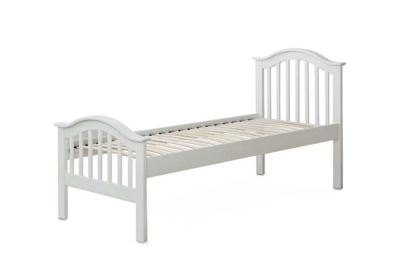 Ninaka Soft White Solid Wood Bed Frame – 2ft6 Small Single, B Grade - Image 3
