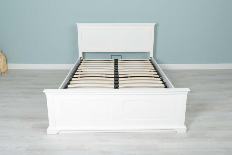 Ninaka Bright White Ottoman Storage Bed Frame – Multiple Sizes, B Grade - Image 15