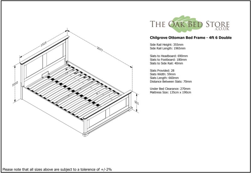 Ninaka Bright White Ottoman Storage Bed Frame – Multiple Sizes, B Grade - Image 19