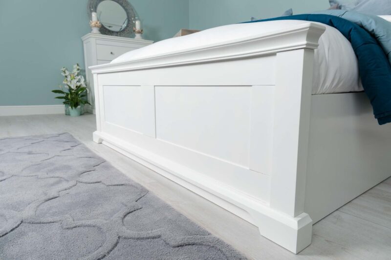 Ninaka Bright White Ottoman Storage Bed Frame – Multiple Sizes, B Grade - Image 8