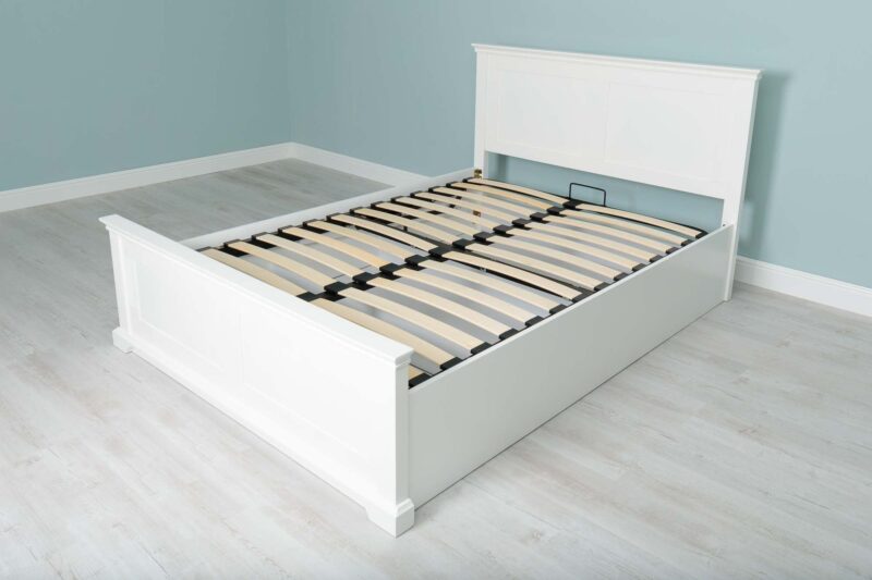 Ninaka Bright White Ottoman Storage Bed Frame – Multiple Sizes, B Grade - Image 16