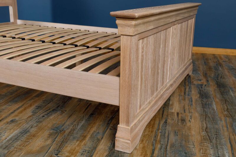 Ninaka White Washed Solid Oak Bed Frame – 6ft Super King, B Grade - Image 12