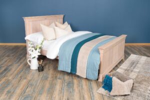 Ninaka White Washed Solid Oak Bed Frame – 6ft Super King, B Grade