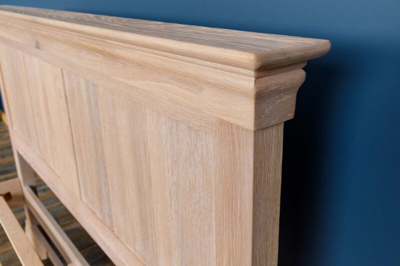 Ninaka White Washed Solid Oak Bed Frame – 6ft Super King, B Grade - Image 10