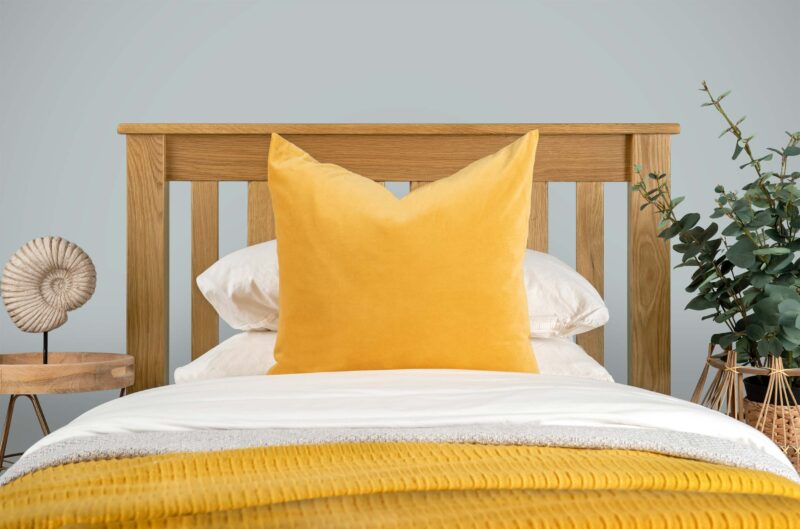 Ninaka Solid Oak Bed Frame – Various Sizes, B Grade - Image 3