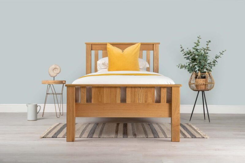 Ninaka Solid Oak Bed Frame – Various Sizes, B Grade - Image 2