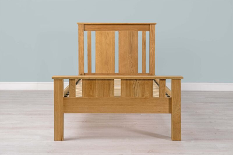Ninaka Solid Oak Bed Frame – Various Sizes, B Grade - Image 8