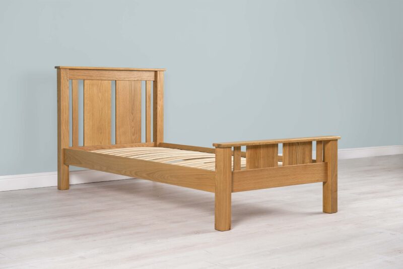 Ninaka Solid Oak Bed Frame – Various Sizes, B Grade - Image 7