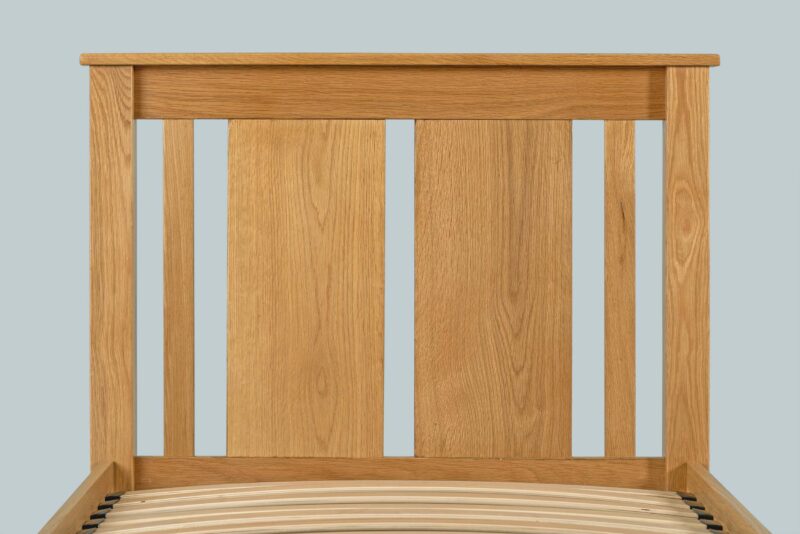 Ninaka Solid Oak Bed Frame – Various Sizes, B Grade - Image 11