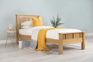 Ninaka Solid Oak Bed Frame – Various Sizes, B Grade