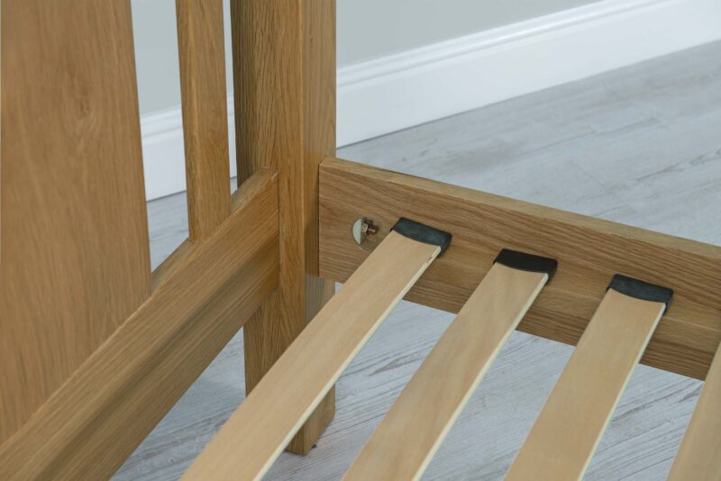 Ninaka Solid Oak Bed Frame – Various Sizes, B Grade - Image 13