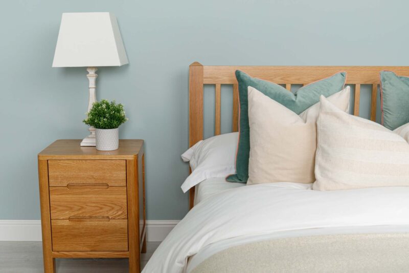 Ninaka Solid Natural Oak Bed Frame – Multiple Sizes, B Grade - Image 6
