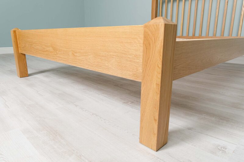 Ninaka Solid Natural Oak Bed Frame – Multiple Sizes, B Grade - Image 15