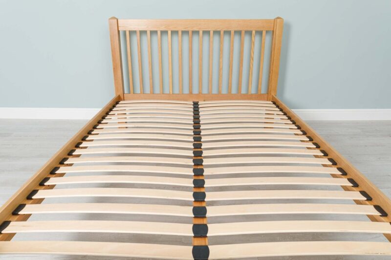 Ninaka Solid Natural Oak Bed Frame – Multiple Sizes, B Grade - Image 10