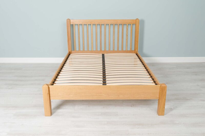 Ninaka Solid Natural Oak Bed Frame – Multiple Sizes, B Grade - Image 9